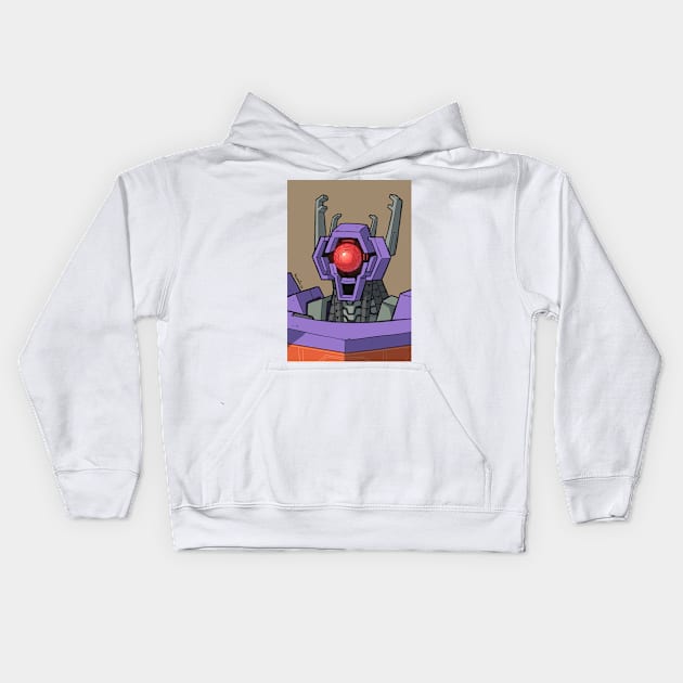 Cyclops Bot Kids Hoodie by Novanim